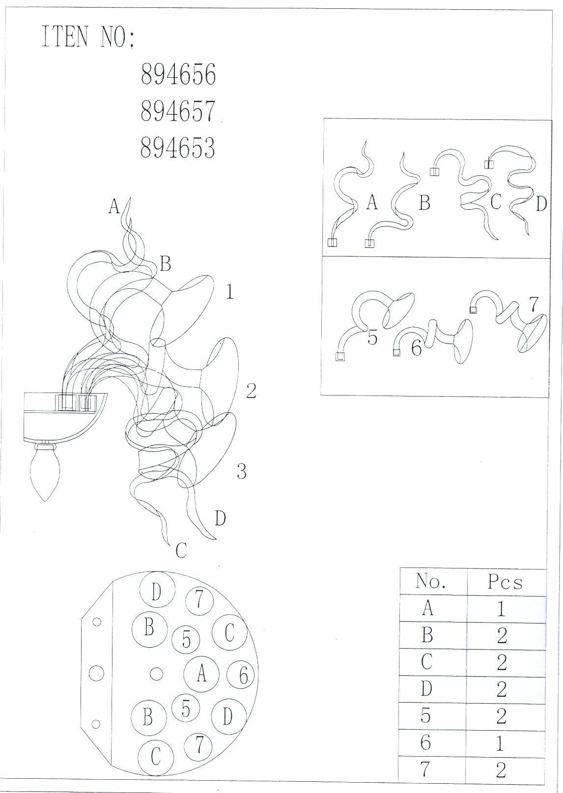 Lightstar *** (BS-B6005-5) Бра RICCIOLO 5х20W G4 BLACK+ RED (в комплекте) Lightstar *** (BS-B6005-5) Бра RICCIOLO 5х20W G4 BLACK+ RED (в комплекте)